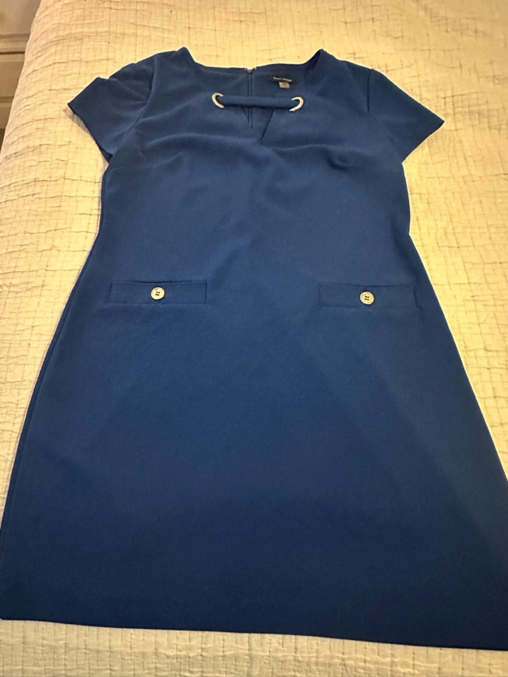 Tommy Hilfiger Royal Blue Short-Sleeve Shift Dress